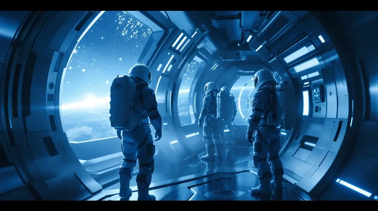 《深空回响》太空舱实景：在零重力里演戏 - 传媒影视精选
